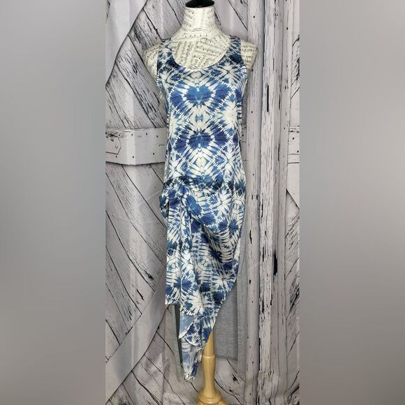 KIIND OF Dress Tie Dye Asymmetrical M - Picture 1 of 8
